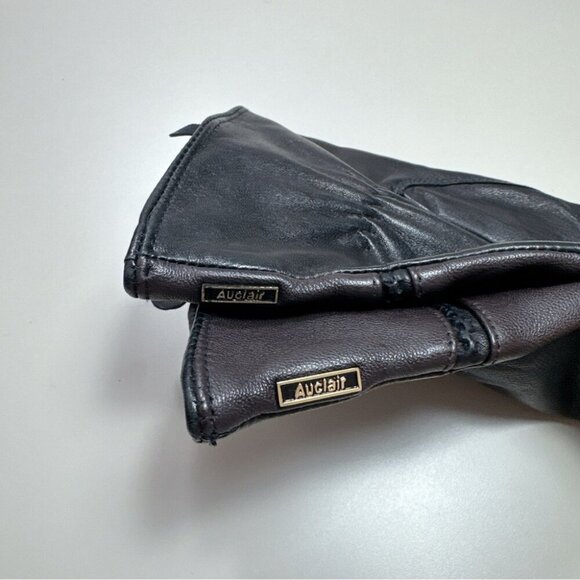 Auclair Womens Size 8 Leather Black Light Weight Driving Gloves - Picture 8 of 11